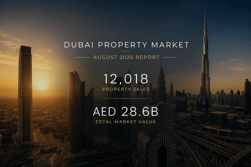 Dubai Real Estate Market Performance Report August 2026: Sales, Prices, Trends & Investment Insights