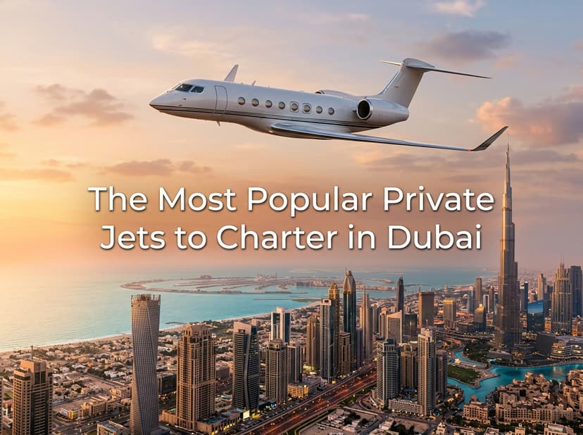 Most Popular Private Jets Available for Charter in Dubai