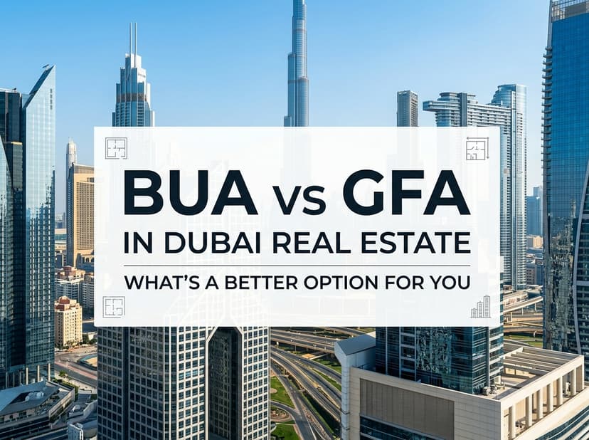 BUA vs GFA in Dubai Real Estate: Which Is the Better Option for You?