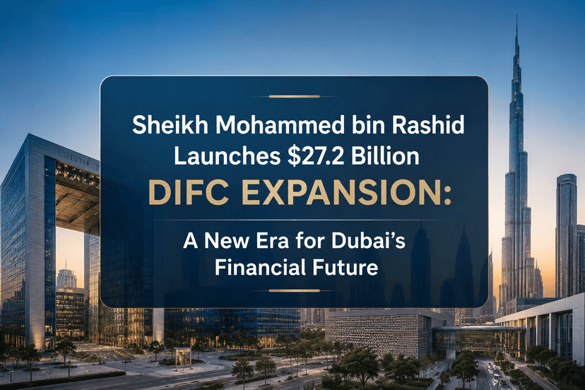 Sheikh Mohammed bin Rashid Launches $27.2 Billion DIFC Expansion: A New Era for Dubai’s Financial Future