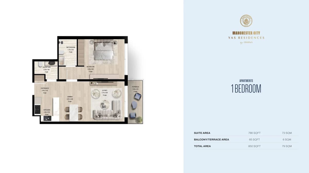 1 Bedroom Apartment