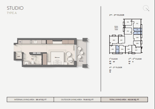Floor Plan of Hillmont Residences