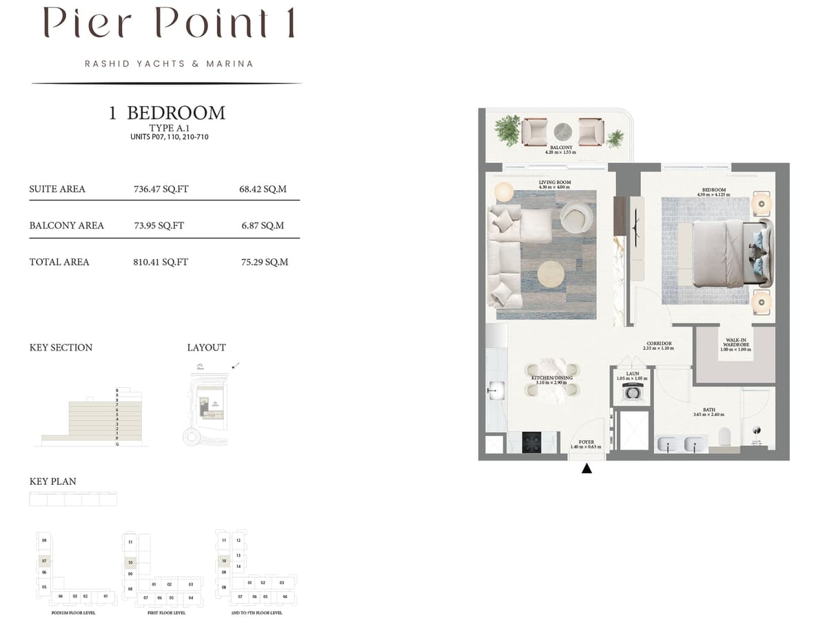 1 BR APARTMENTS