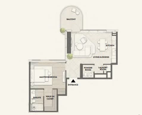 1 BR APARTMENT
