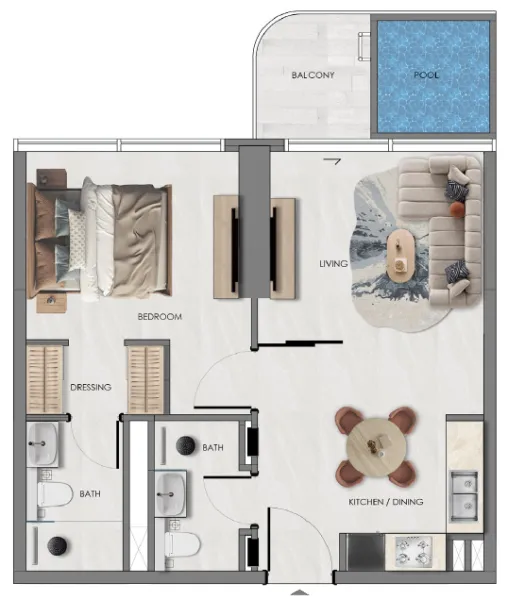1BR Type A