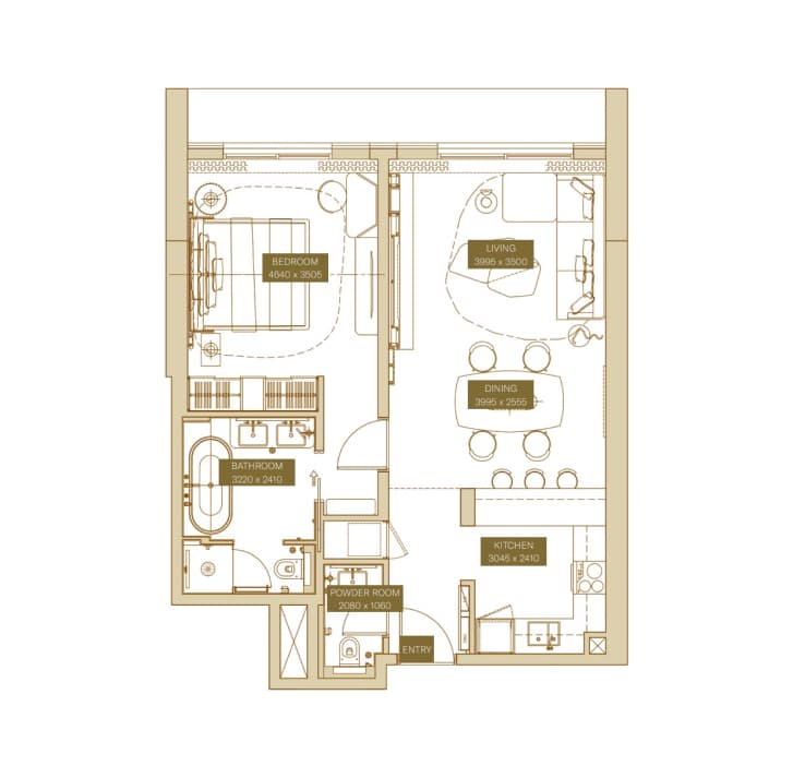 1 Bedroom Apartments
