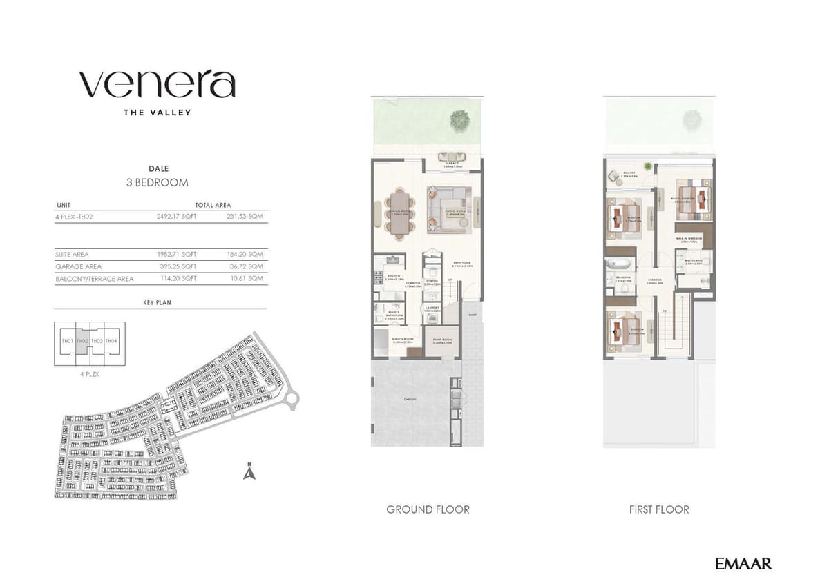 Floor Plan of Venera By Emaar Properties