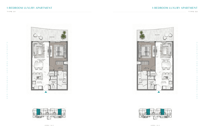 1 Bedrooms Aparment