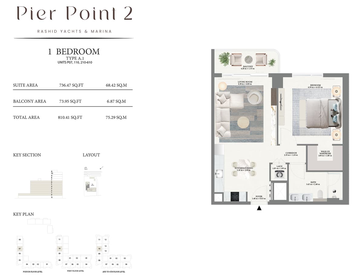 1 Br Apartment